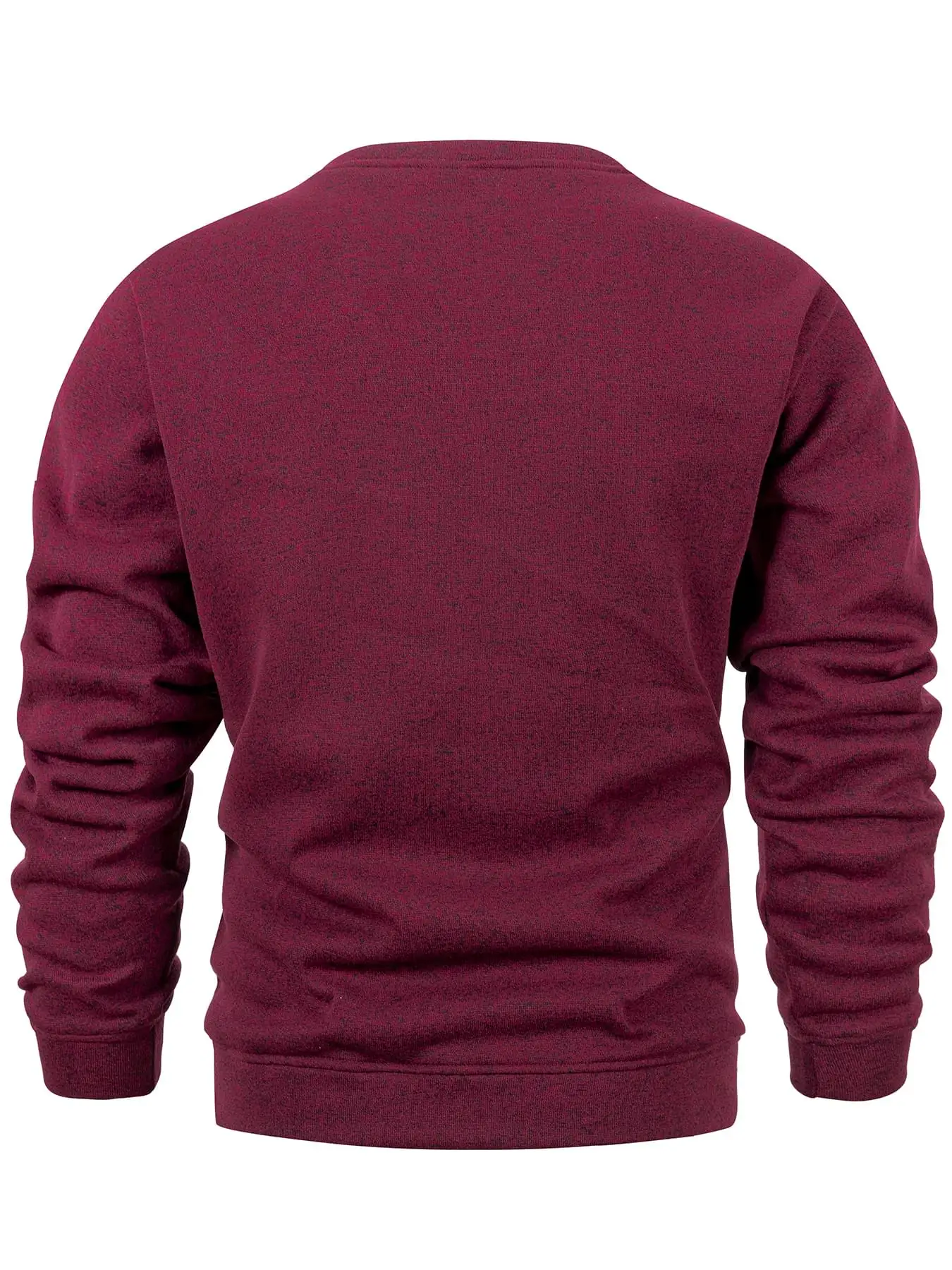 Men's Heather Crew Neck Sweatshirt Ribbed Trim Reinforced Stitching Autumn Winter Casual Daily Commute Home Wear