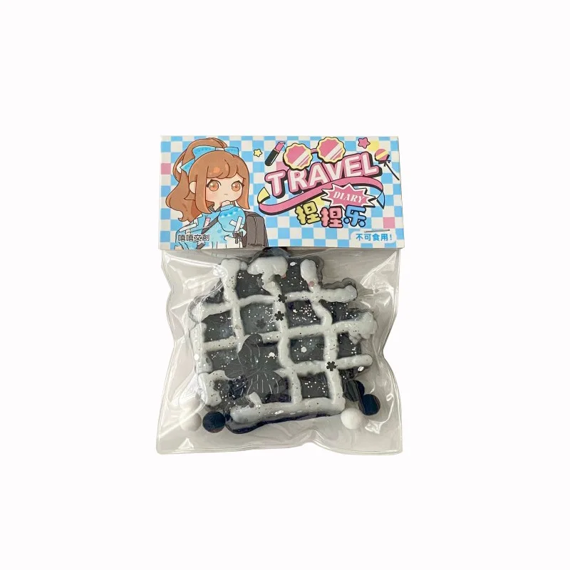 Dark Series Cartoon Cute Cat Paw Soft Pinch Squeeze Toys Creative Simulation Dessert Adult Children Stress Relief Toys Fun Gift