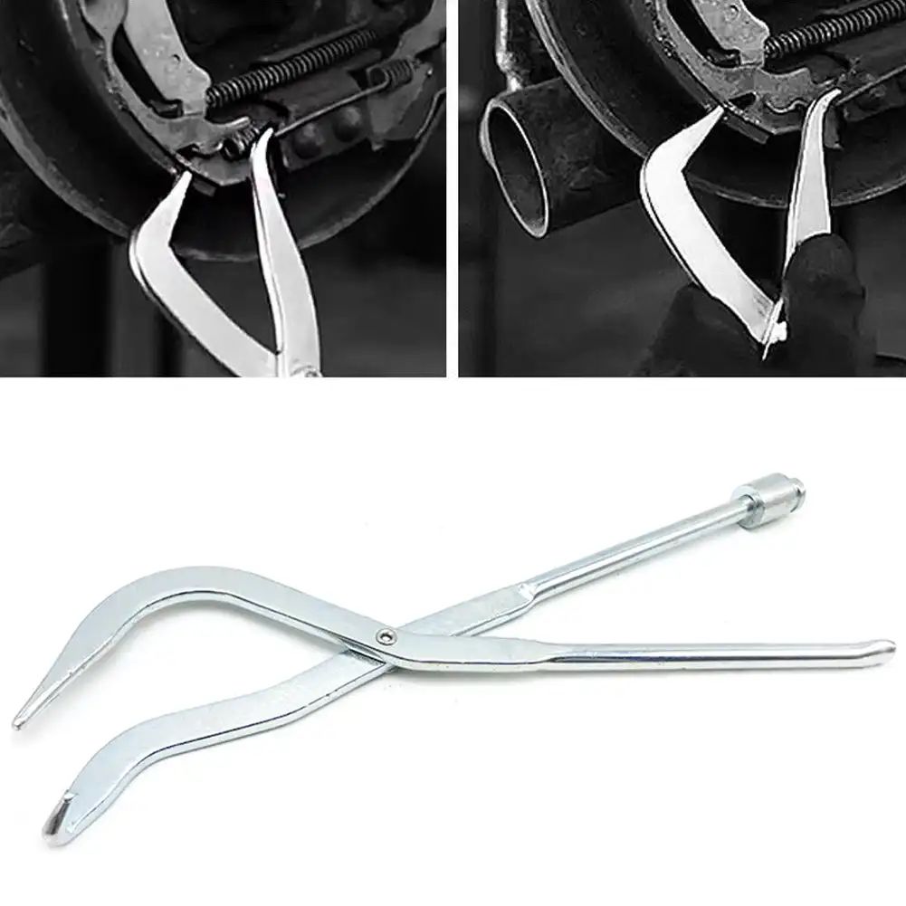 Car Drum Brake Spring Plier Clamp Line Shoe Return Spring Removal Clamp Plier Car Brake System Removal Auto Repair Hand Tool