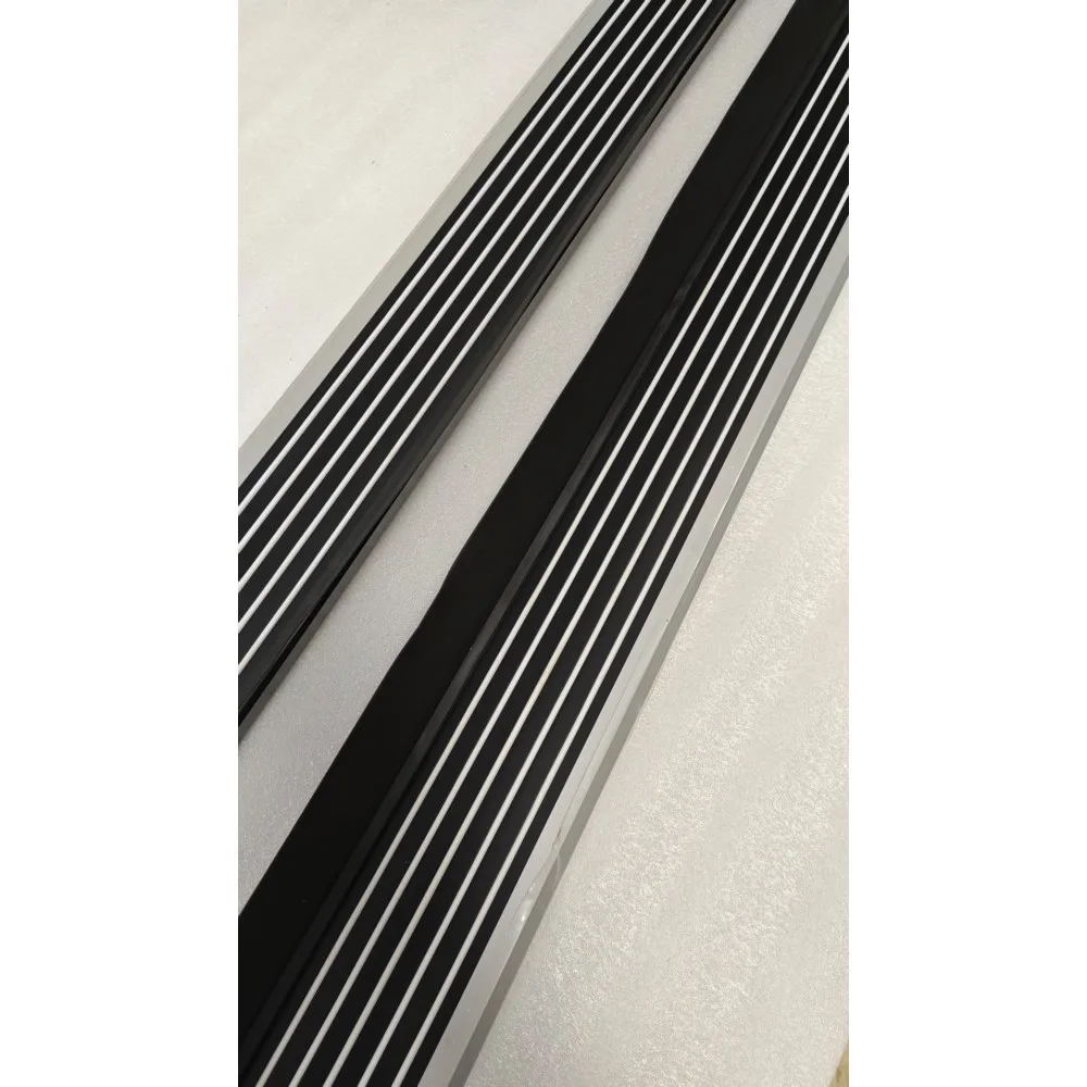 Pasos laterales fijos de aluminio, 2 uds., aptos para Mercedez Benz GLB 2020-2025, estribos, barras Nerf, rieles, Protector de pedales
