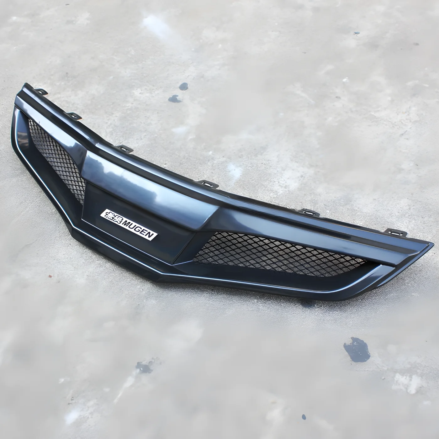 Zestaw karoserii przedniego grilla MUGEN ABS pasuje do Hondy FIT 2011 2012 2013 RS z emblematem Mugen Akcesoria samochodowe Tuning