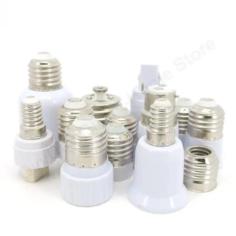 

2pcs E27 GU10 G9 E12 B22 MR16 to E27 E40 E14 LED light Bulb Holder Converter AC base power Socket Adapter lampholder