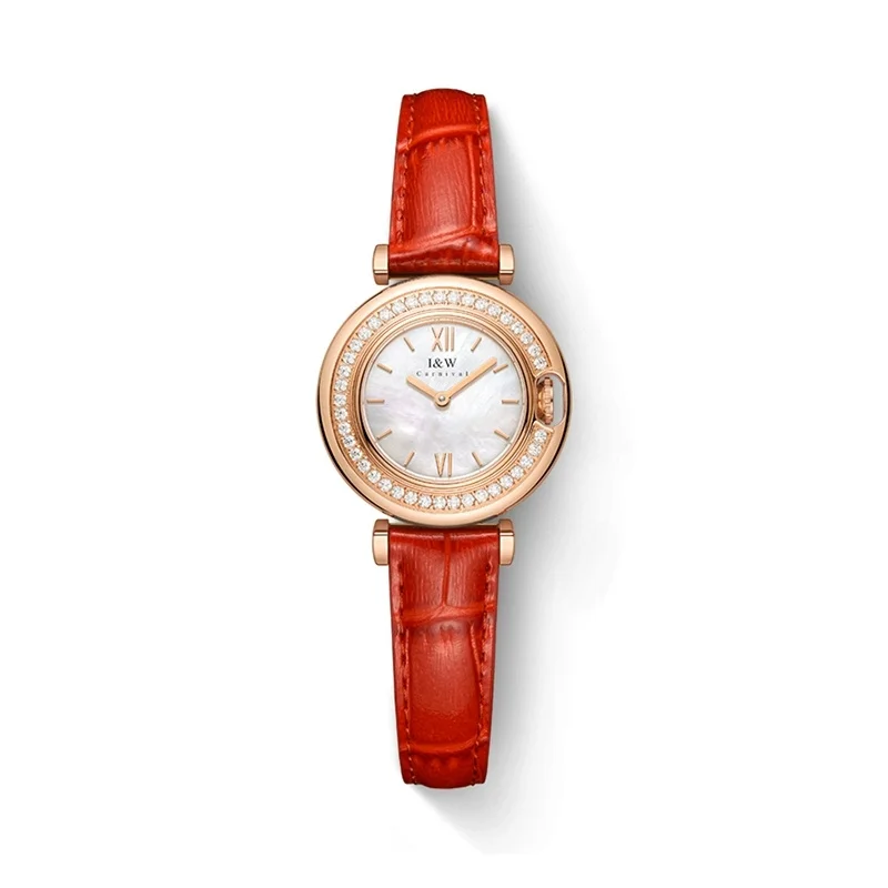 CARNIVAL Brand IW High-End Series Luxury Diamond Watch for Women Fashion Elegant Waterproof Quartz Wristwatch Ladies Dress Watch - Image 3