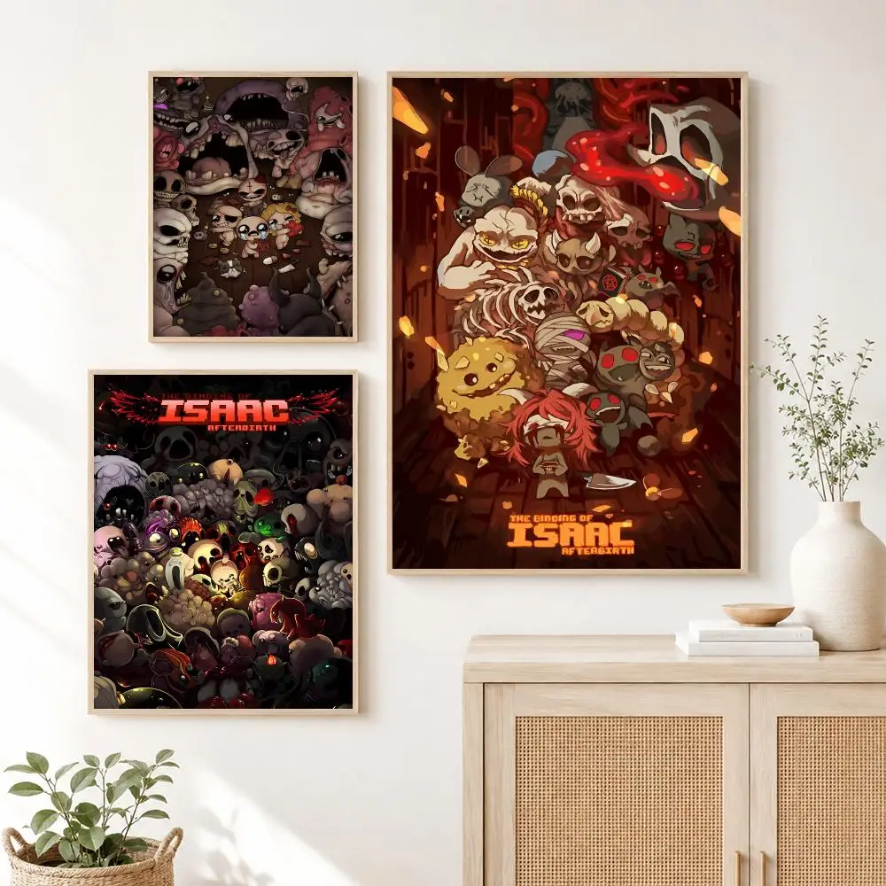 Game The B-Binding Of Isaac Poster Self Adhesive Wall Art Decor for Bedroom Living Room Office Home Decor Gift