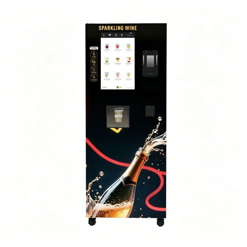 GS701 Smart Sparkling Wine Vending Machine Soda Dispenser Machine - 24/7 Self-Service Beverage Solution for Bar Restaurant
