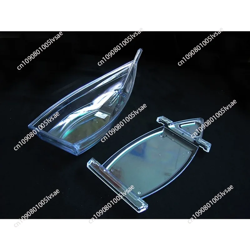 Acrylic sushi boat transparent seafood boat cutlery  boat Plastic sushi container decorate plate dish sushi acessorios