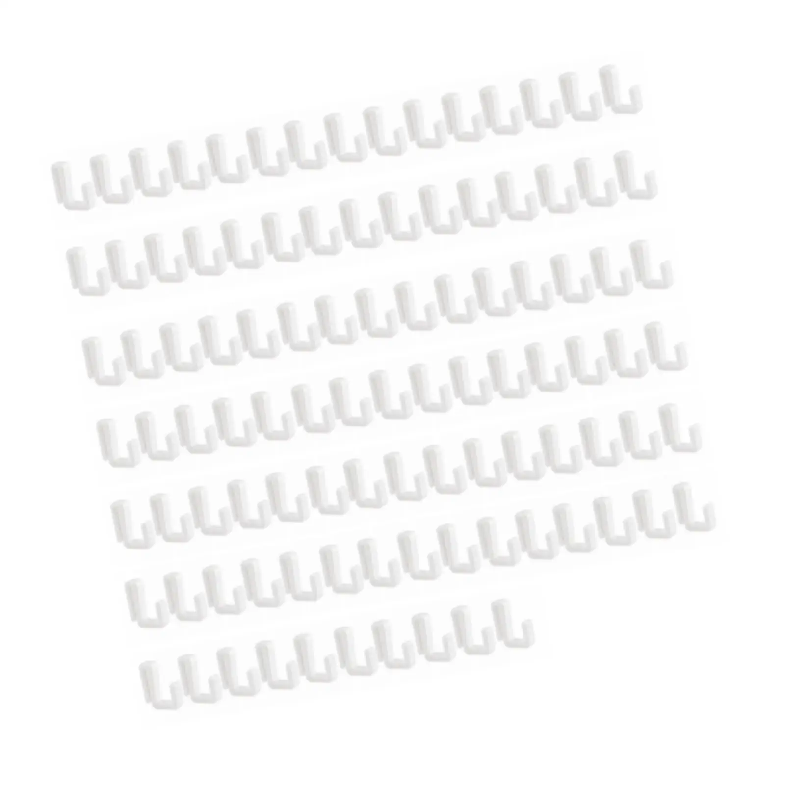 

100 Pieces Clip on Hooks, Hanger Hooks, Shelf Hook Cabinet Hook, for Bedroom Toilet