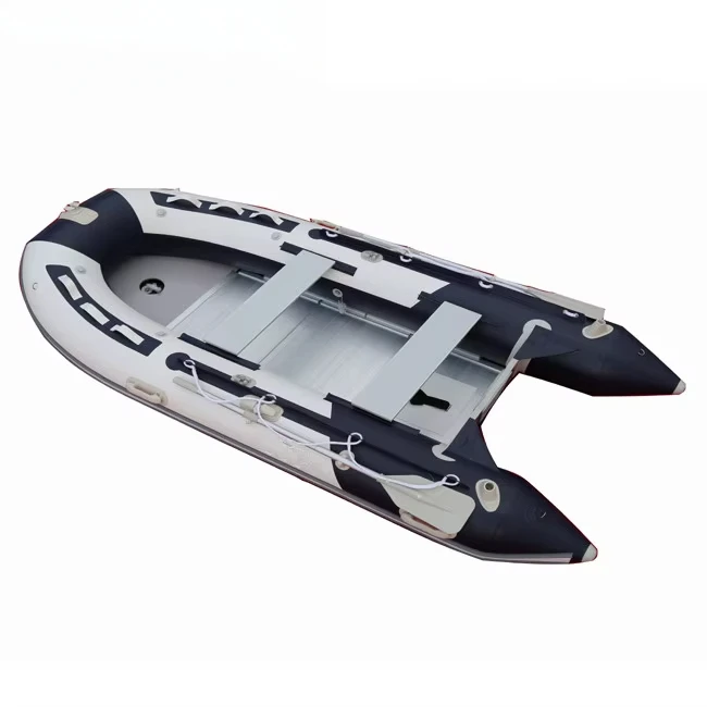 Nadmuchiwana łódź wiosłowa o długości 12,5 stopy i długości 380 cm z silnikiem zaburtowym na sprzedaż