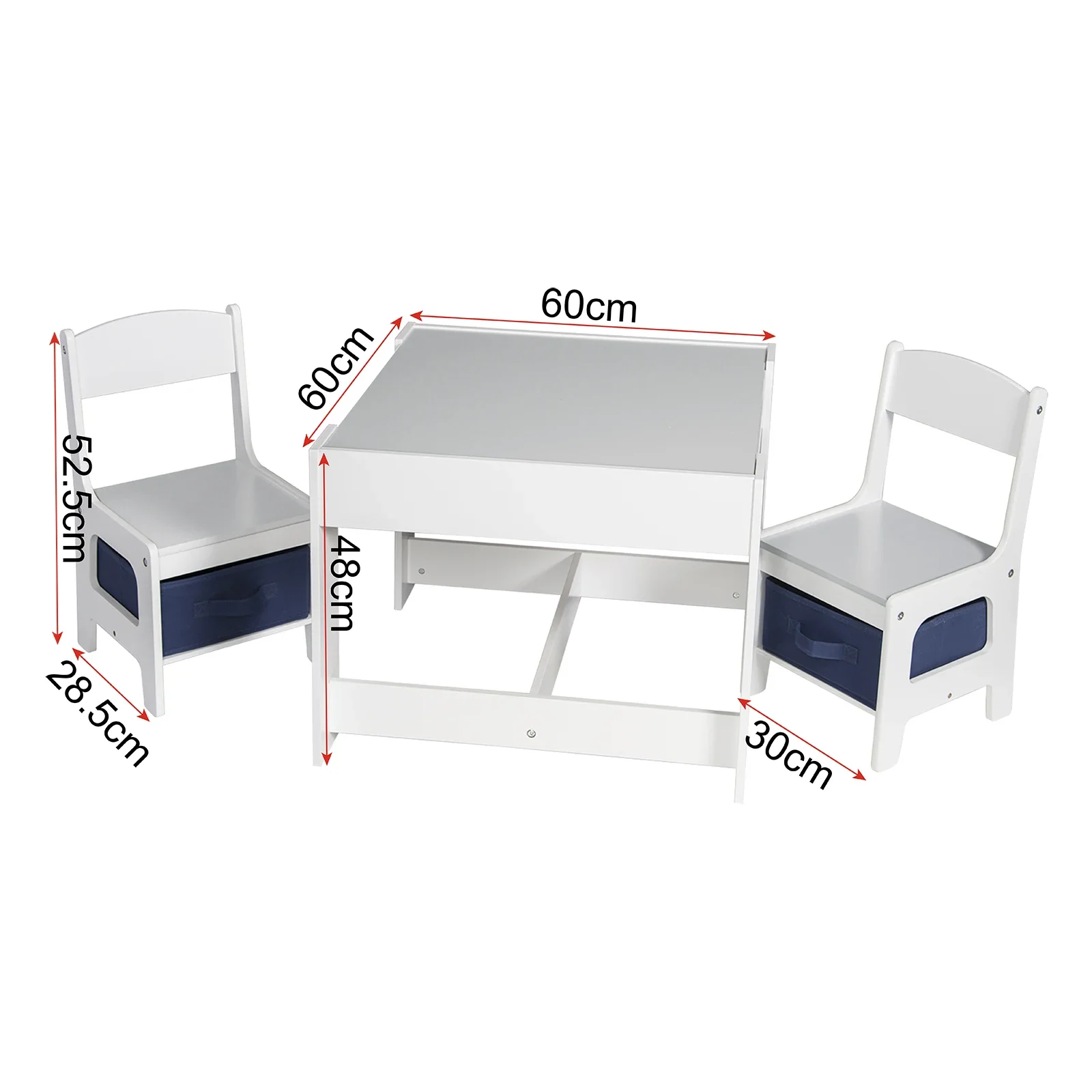 Mesa de madera para niños con 2 sillas, juegos para bebés de guardería, escritorio de pintura para el hogar con espacio de almacenamiento, muebles para niños