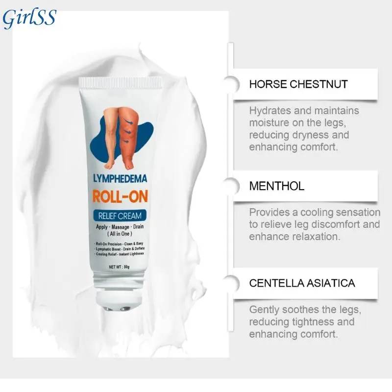 Cooling Leg Roller Ball Cream In Hygienic Bottle For Easy Application And Instants Refreshment On Tired Legs With Fast T4MB