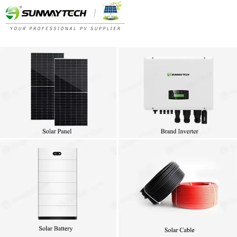 Whole Hybrid Grid Solar Energy System 20kw 10kw Home Solar Power System Complete Kit