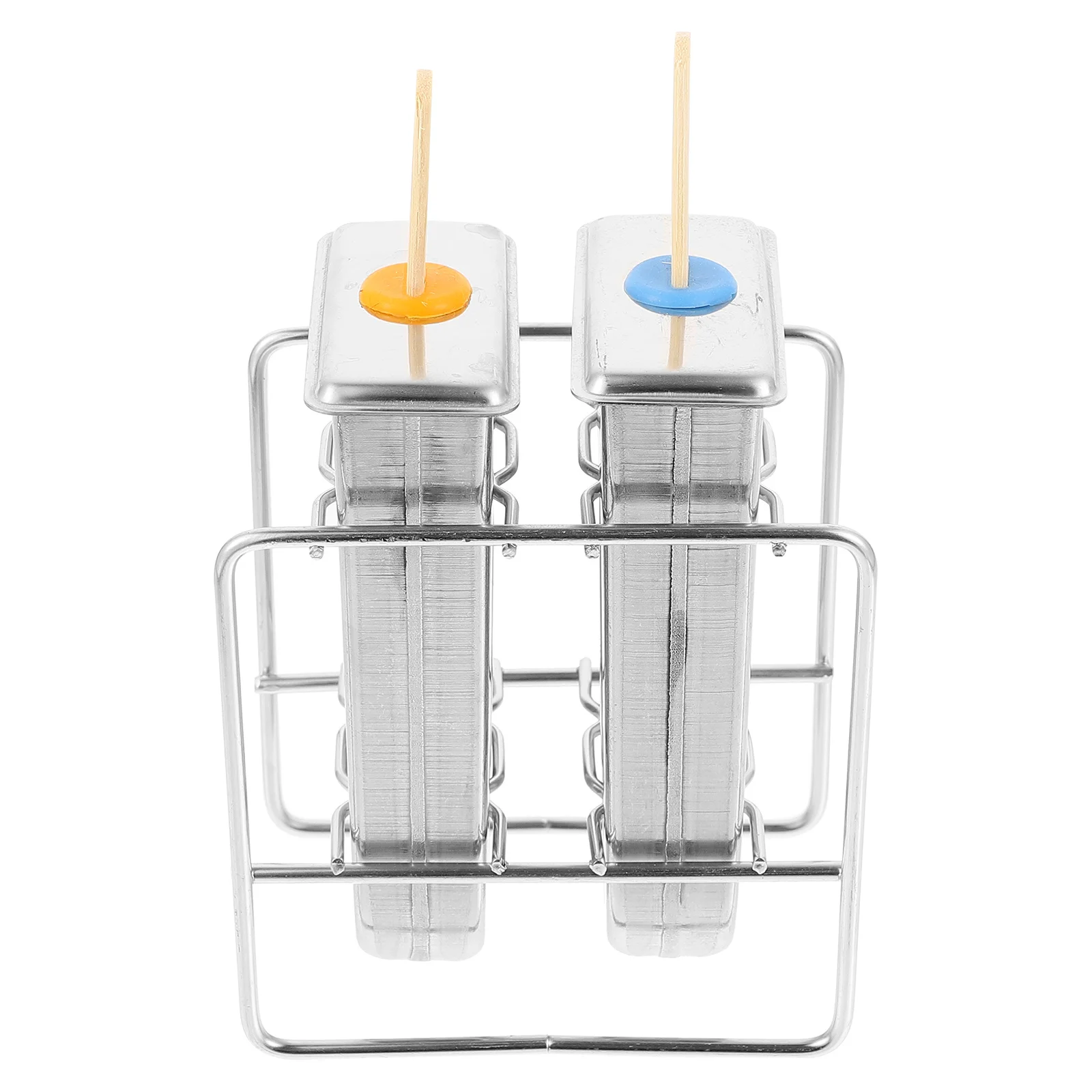 

Stainless Steel Ice Cream Mold 2 Cavity Metal DIY Making Tool for Healthy Homemade Treats Household Mold