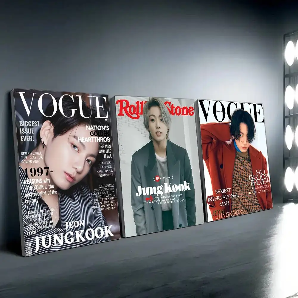 J-Jung K-Kook KPOP ملصق طباعة لغرفة النوم غرفة المعيشة ديكور المنزل اللوحة جدار الفن HD صورة جدارية