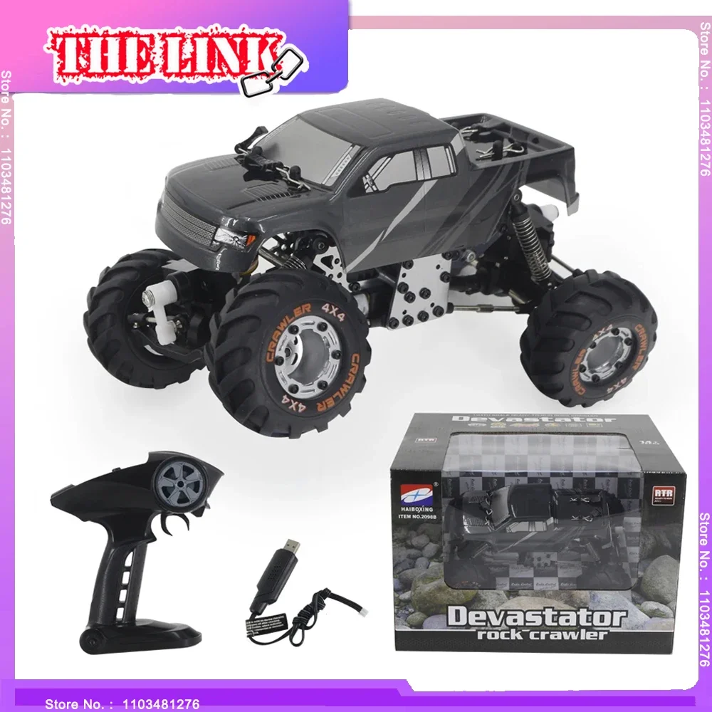 Scale Climbing Remote Control Car Rear Wheel Drive Off Road Vehicle Alloy Plastic Crash Resistant Model Toy Children's RC Gift