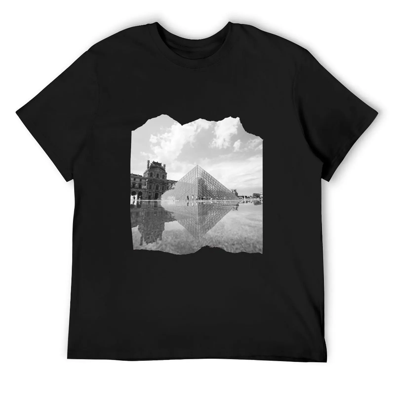 Louvre Museum, Paris, France T-Shirt blue archive cute clothes mens graphic t-shirts