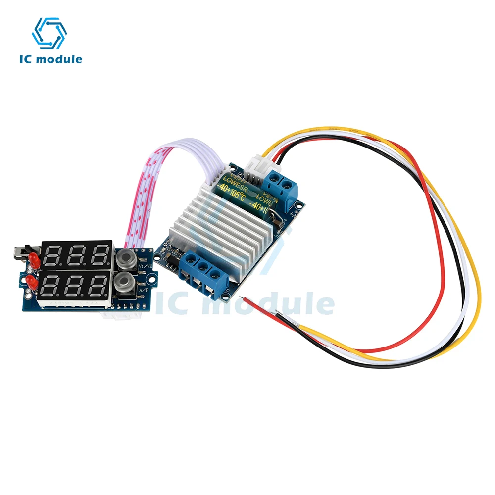 

DC 6-26V 300W BLDC 3-Phase DC Brushless Hallless Motor Controller Motor Driver Board Violent Fan DIY Stepless Speed Regulation