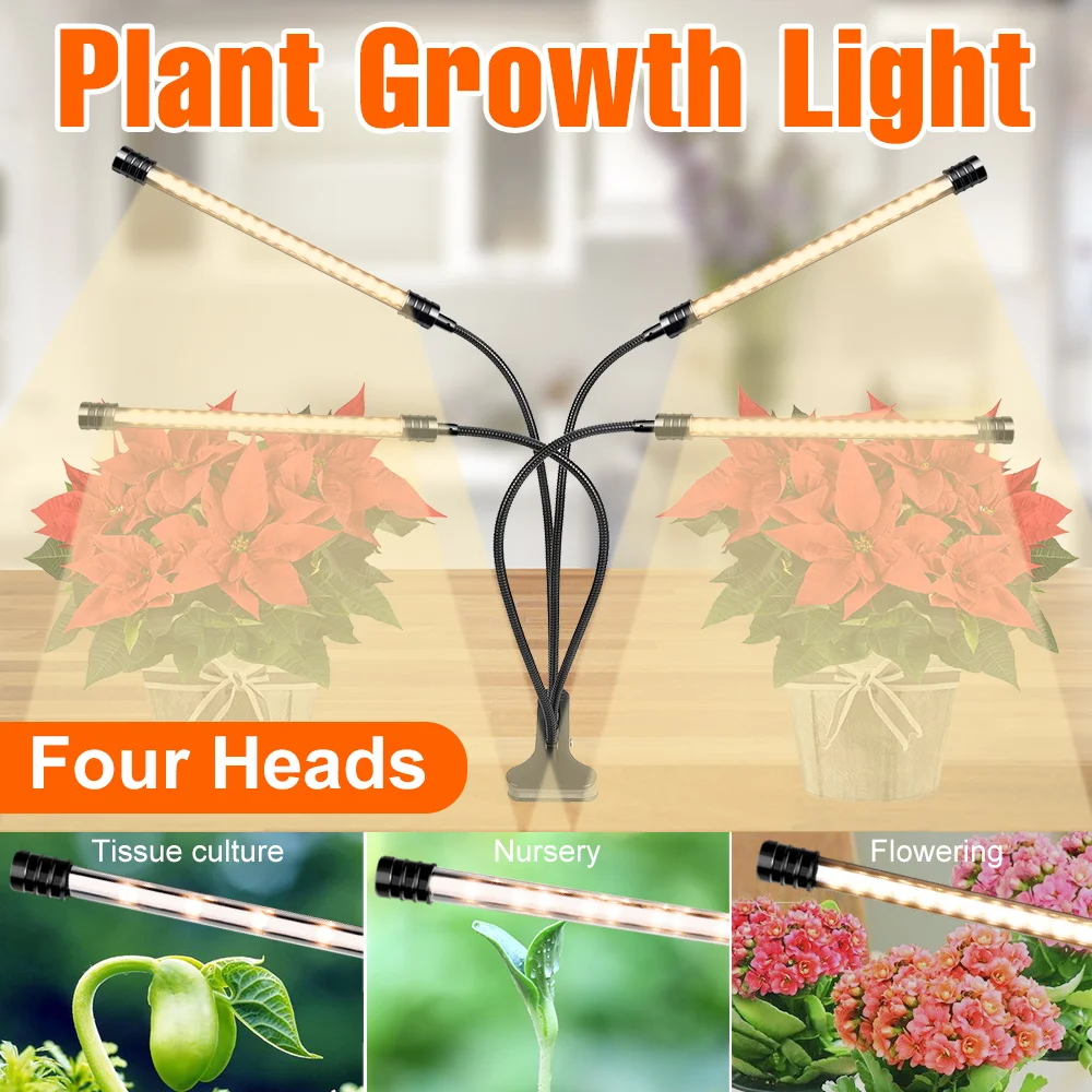 

Full Spectrum LED Grow Light Indoor Plant Hydroponics Flower Seeds Cultivation Phytolamp With Timing Function For Plant Growbox