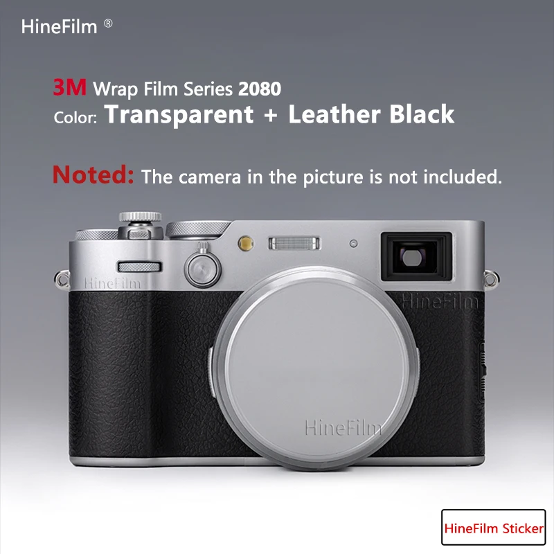 Hinefilm Skin for Fuji X100VI Transparent Camera Sticker X100V Clear Camera Skin For Fujifilm X-100VI Wrap Cover X100 VI Sticker