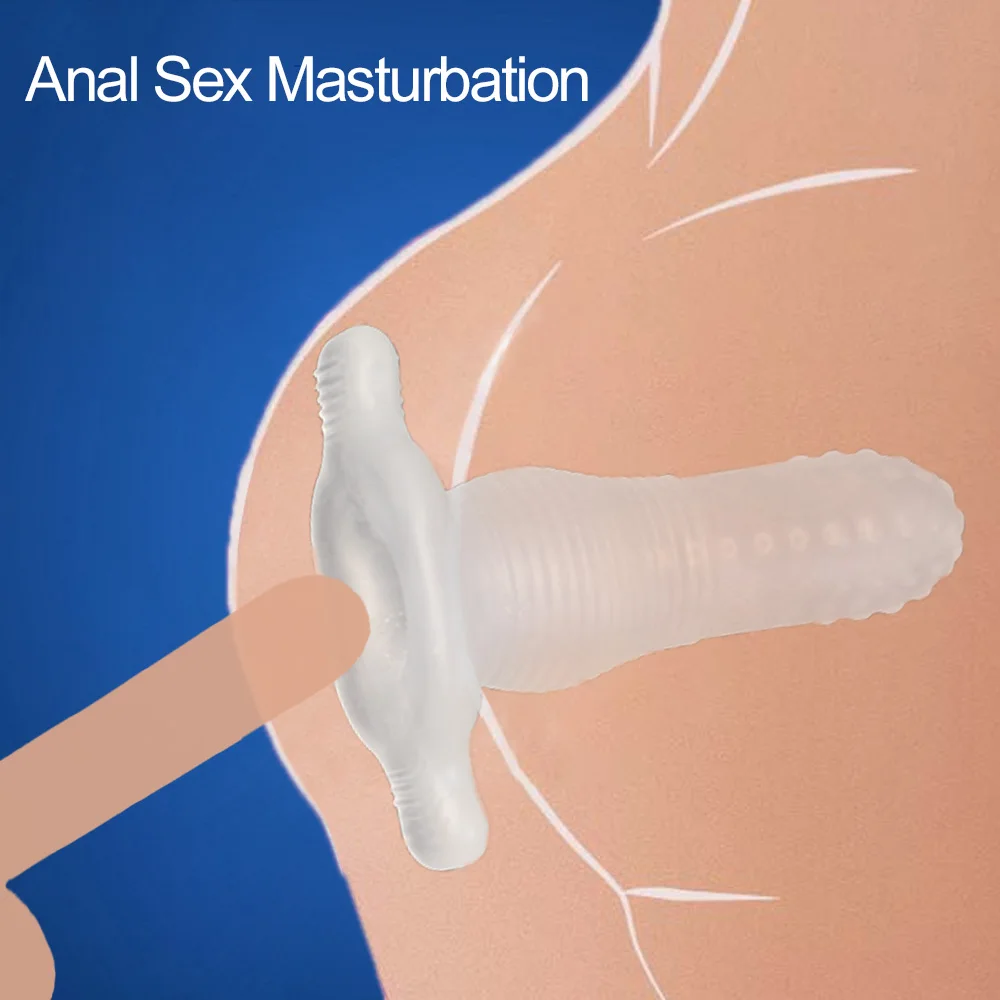 Plug anale Dildo cavo per uomo ingrandimento del pene estensore del cazzo donne espansore del culo vaginale preservativi Dick coppia giocattoli erotici del sesso