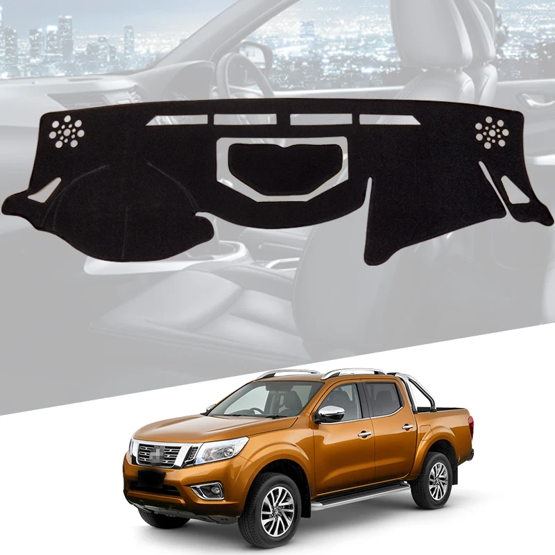 for Nissan Navara NP300 D23 Car Dashboard Pad 2015 - 2019 Dash Mat Dashmat Accessories Sunshade Protective Carpet