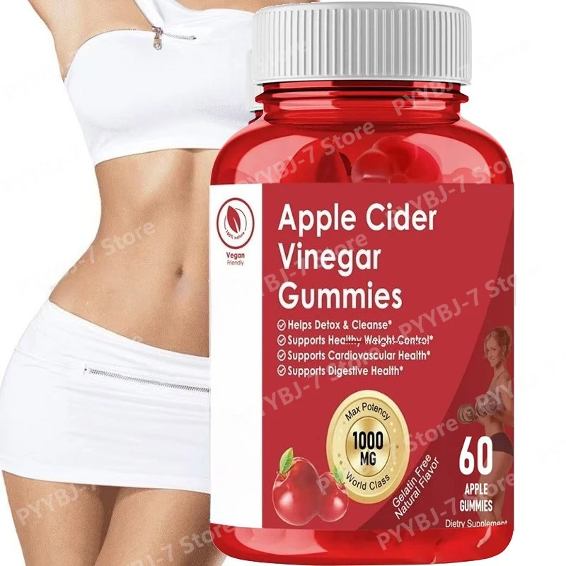 Apple Cider Vinegar Gummies with Vitamin B12 Natural Fruit Extracts Daily Wellness Supplement 60 Gummies
