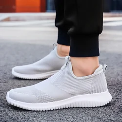 Spring Men Shoes Slip on Casual Shoes Lightweight Comfortable Breathable Couple Walking Sneakers Feminino Zapatos Hombre 48 Male