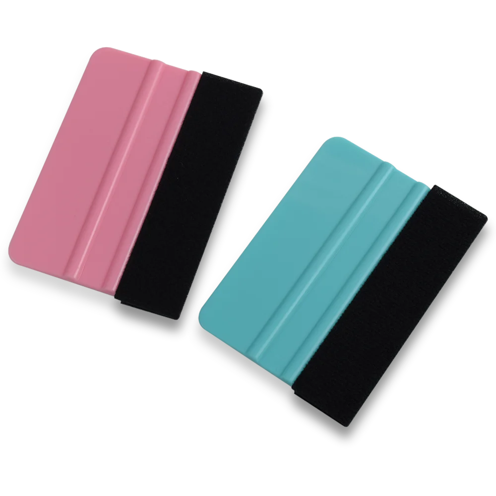 1/2/4/5 Pcs Car Film Scraper Vinyl Wrap Film Card Squeegee Auto Foil Wrapping Suede Felt Scraper Car Styling Sticker Accessories