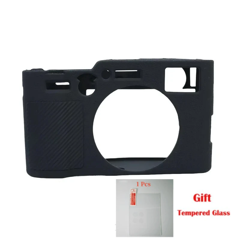 

Silicone protective case For FUJIFILM X100VI camera bag cover X100Vi portable handbag + Tempered Glass LCD Protective Film