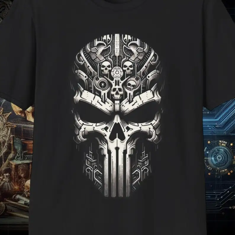 Mechanized Sentinelblack cybernetic shirtcyber gothbella canvas 6004gildan 64000