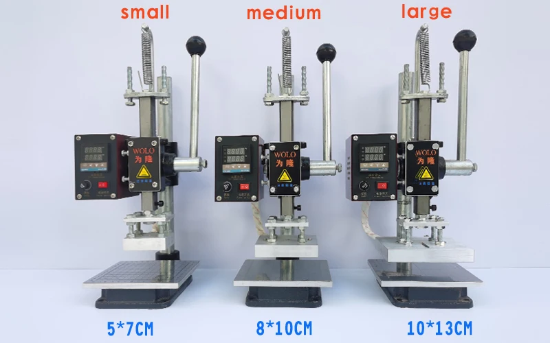 Manual Foil Feeding Custom DIY Logo Stamp Digital Hot Foil Stamping Machine Leather Embossing Heat Pressing Machine for PU PVC