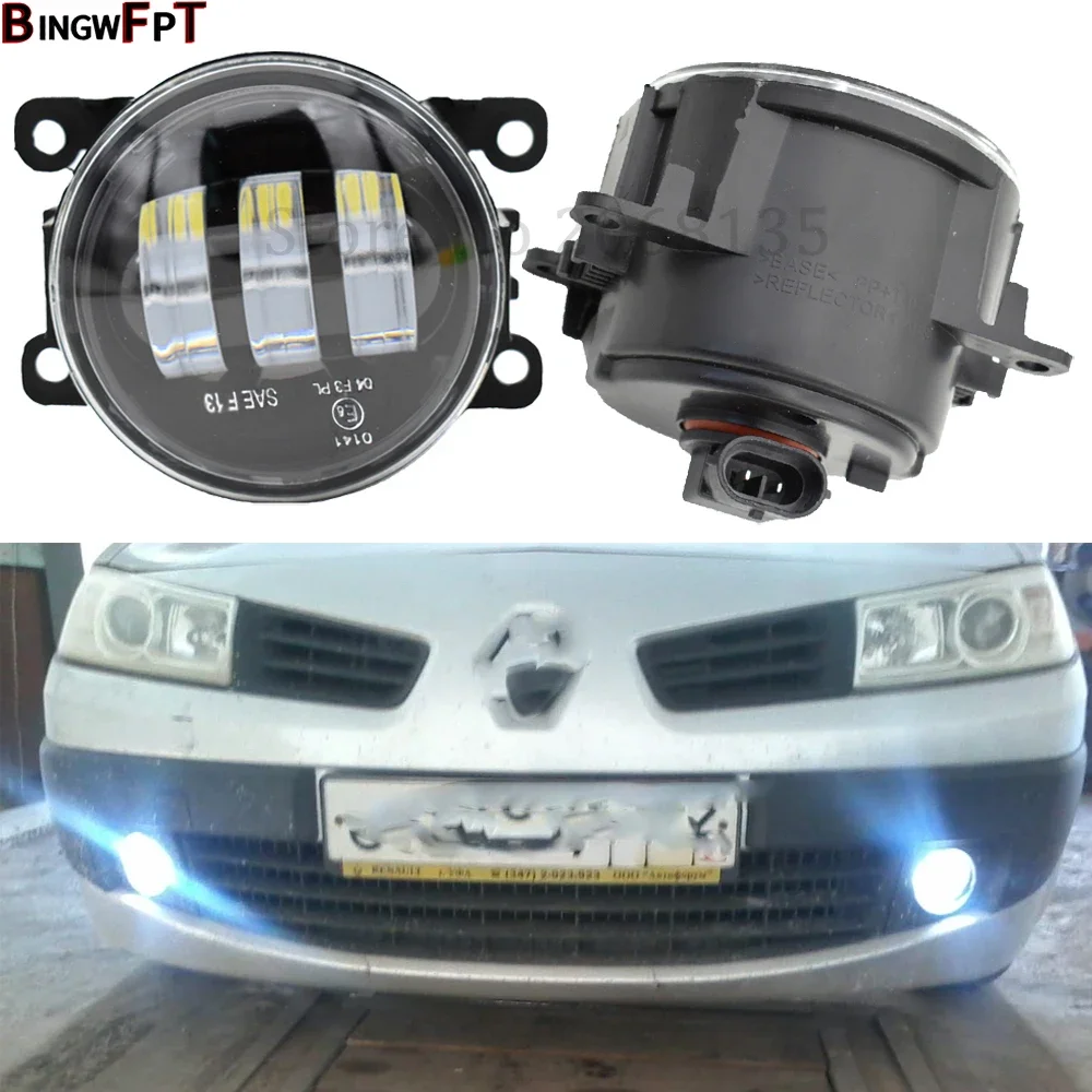 

2pcs Car LED Fog Light DRL Front Fog Lamp For Renault Duster Logan Saloon LS Sandero 2012-2015