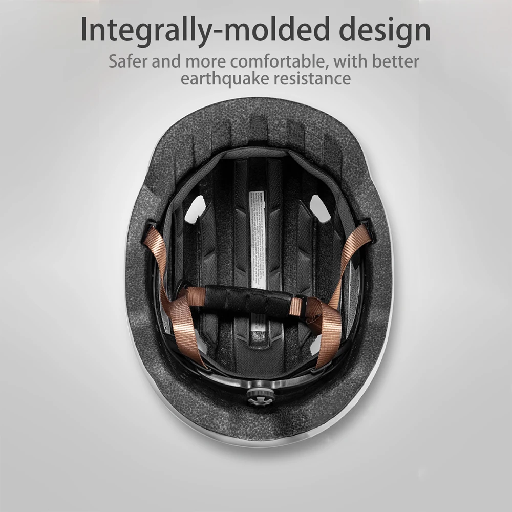 Capacete de scooter elétrico urbano, capacetes de ciclismo de estrada com luz traseira, capacete de bicicleta elétrica para homens e mulheres, acessórios de bicicleta