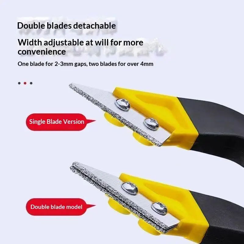 Grout Removal Ceramic Cleaning Knife Non-Slip Grip Sharp Edge Hand Scraper Tool for Floor Wall Tile Joint Seam Renovation
