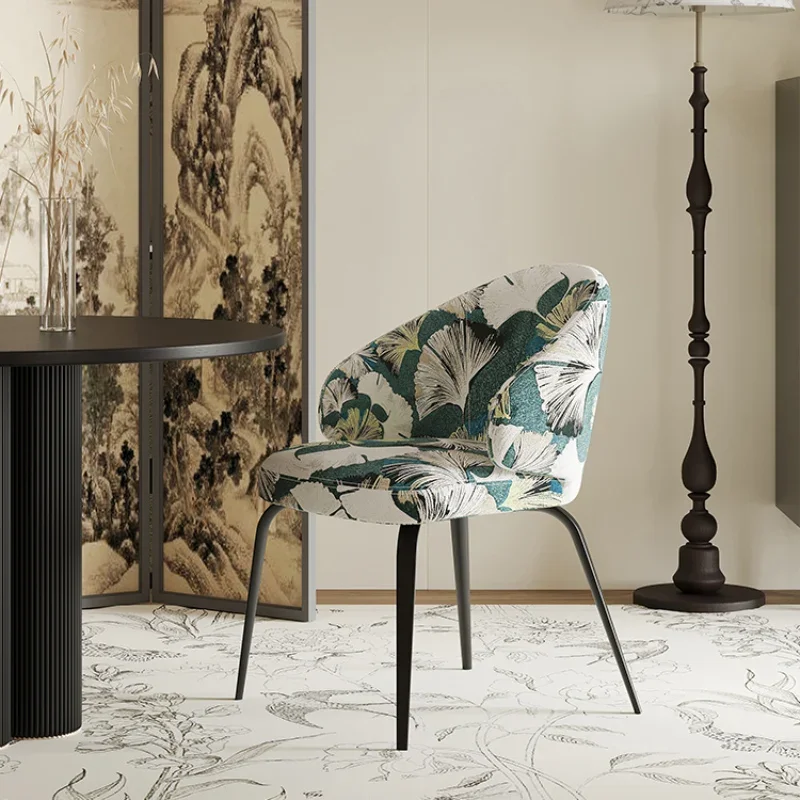 Nordic Dining Chair Home Luxury High-end Comfortable Chair Back Stool Simple Hotel Restaurant Room 러브체어 Furniture for Home image 2