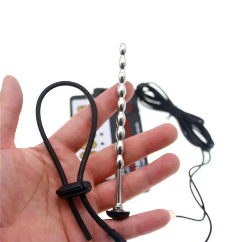 BDSM صدمة كهربائية لعبة استثارة القضيب قسطرة الإحليل الأصوات موسع الحصان العين تحفيز عصا العفة الطبية الجنس لعب للرجال