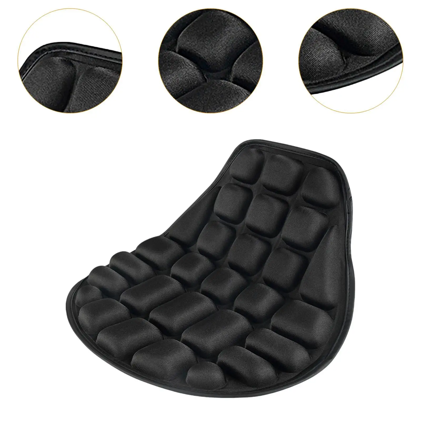 Motorcycle Seat Cushion for Long Rides,Ventilation Sturdy Washable 3D Comfortable Motorbike Seat Pad Cooling Breathable