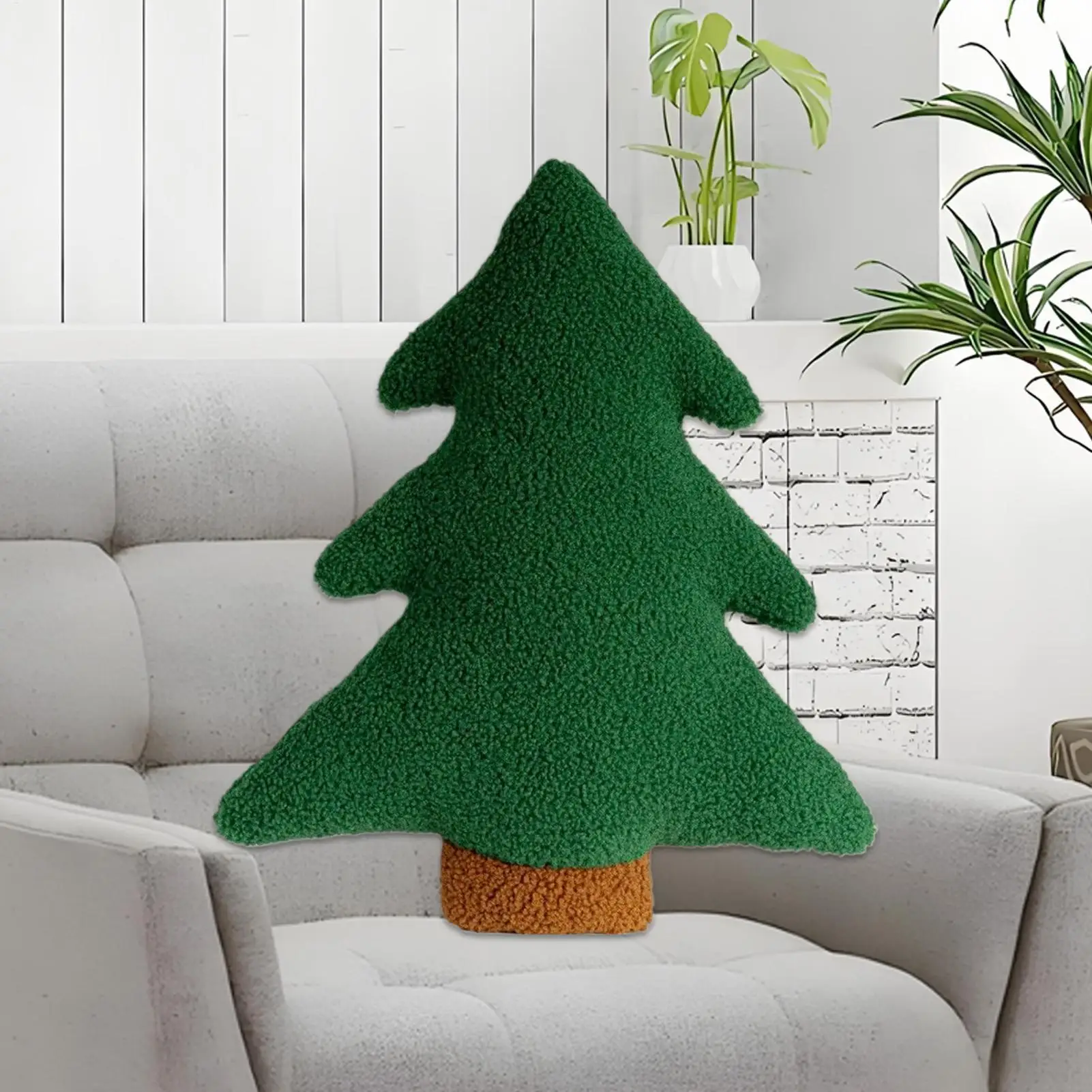 Weihnachtsbaum-Kissen, weiches Plüsch-Überwurfkissen für Sofa, Bett, Couch, Schlafzimmer, Urlaub, Bauernhaus-Dekoration, festliches Geschenk für Kinder und Erwachsene