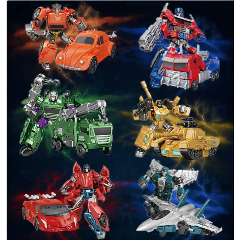 Interesting Transforming Robot，Wei Shuang 8018 Anime Edition, Optimus, Wasp, Alliance Leader, Car Deformation Robot