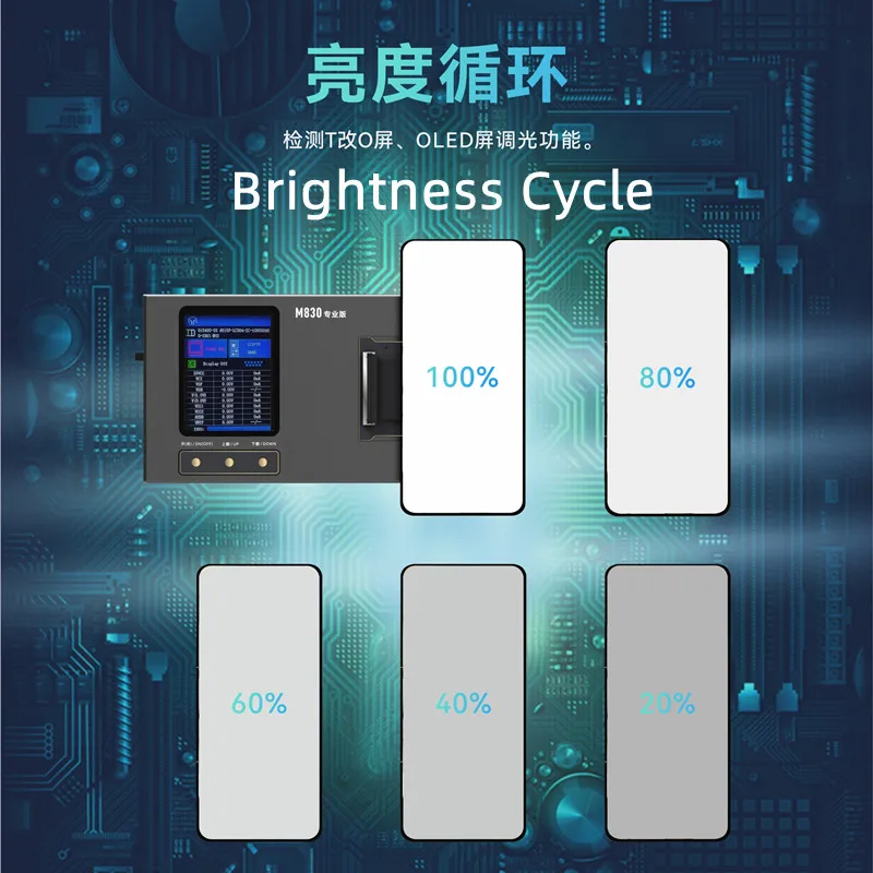 Najnowszy nowy wielofunkcyjny Tester ekranu LCD M830 True Tone naprawa dla iphone5-13 Samsung Huawei Xiaomi Vivo Test dotykowy