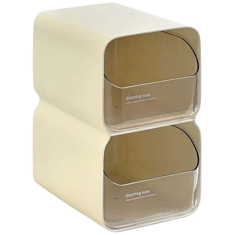 Creative Minimalist Style Storage Box with Drawers Desktop Lipstick Miscellaneous Items Sorting Box Cosmetics Storage Box Gift