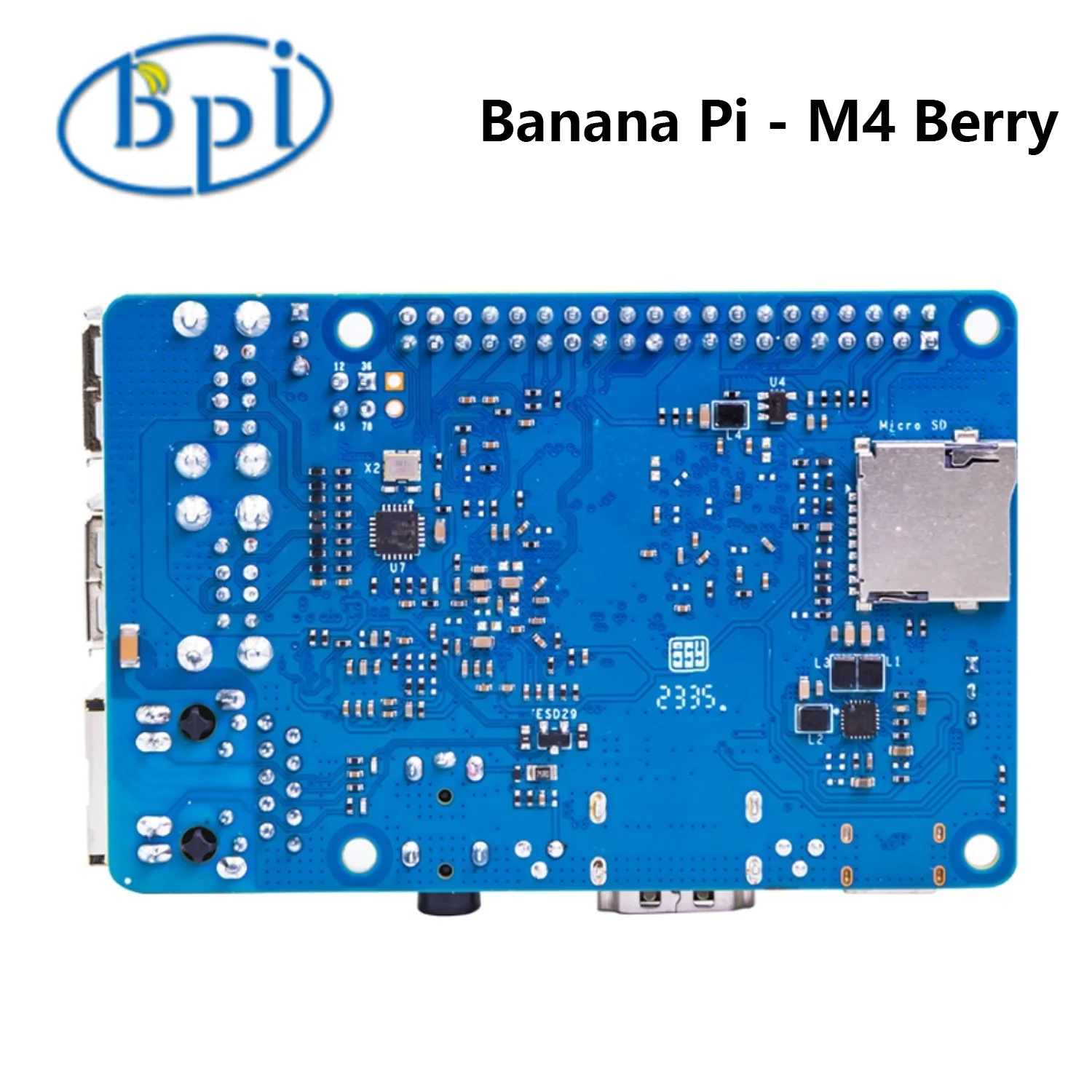 Imagem -02 - Placa de Desenvolvimento Banana Pi-flash Bpi-m4 Berry Único Computador Allwinner H618 gb Lpddr4 8g Emmc