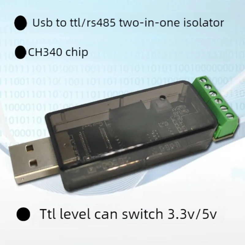 USB to RS485 232/TTL Serial COM Isolator TTL Level Switchable MCU Download FT232