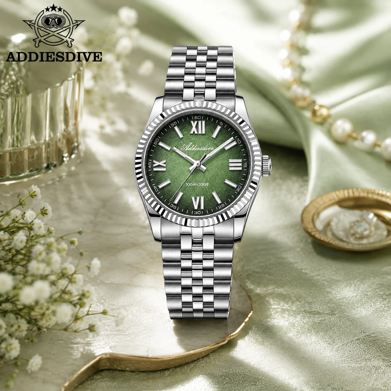 Luxury Watch Makes - ADDIESDIVE Orologi per amanti VH31 Vetro