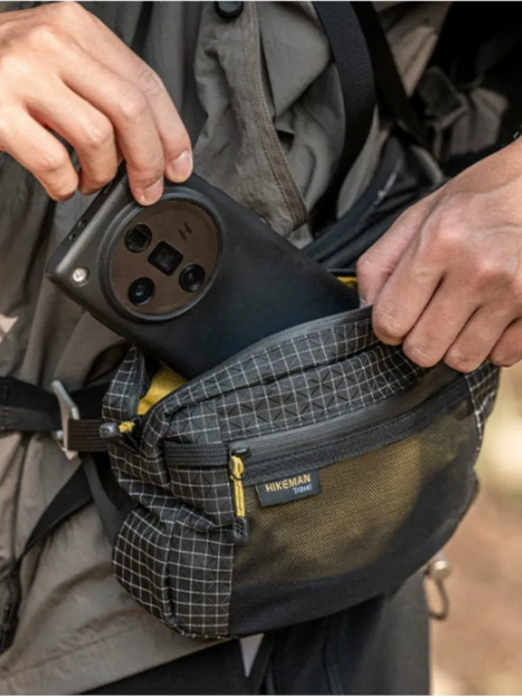 AliExpress NONE Waist Pack  Fiber 1.1L Waterproof Multi Pocket Adjustable Strap for Hiking Cycling Running Camping Outdoor Accessories