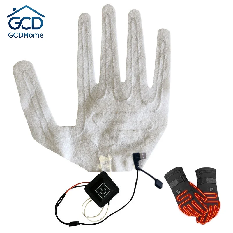 5 Sheet DIY Electric Heating Pads Set USB Heated Vest Jacket Insert For Winter Outdoor Work Sports Warm