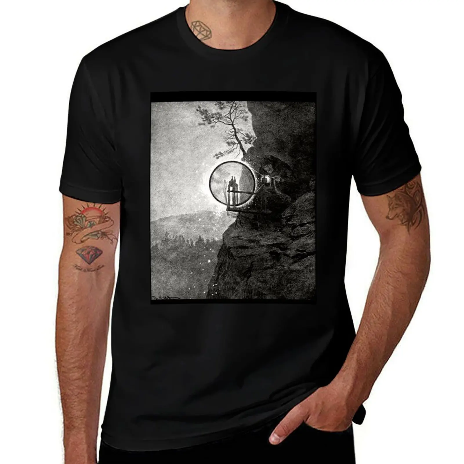 Theodor Severin Kittelsen The Witch 1892 T-Shirt High Elasticity Sports T-Shirt