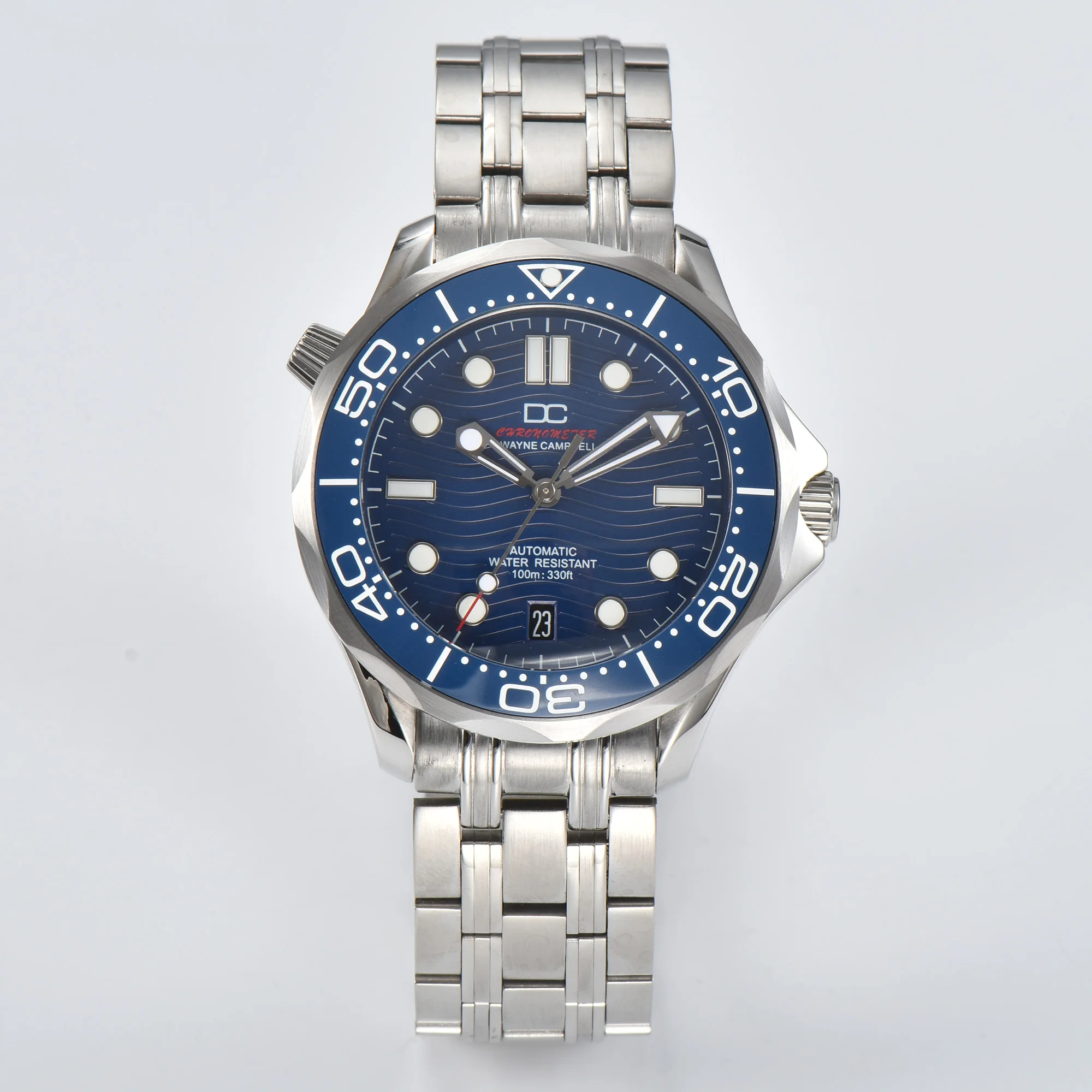 NH35 Case 300 Seahorse Watch Diving Case Glow Dial Pointer Modification Mechanical Watch NH35 Movement Accessories