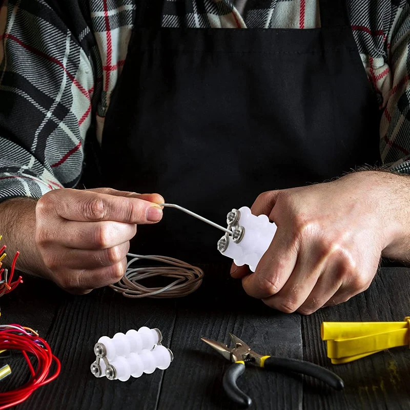 ABXF-2 шт., нейлоновый проволочный выпрямитель, выпрямитель для ювелирных изделий, проволочный выпрямитель с цветочным принтом, инструменты для упаковки