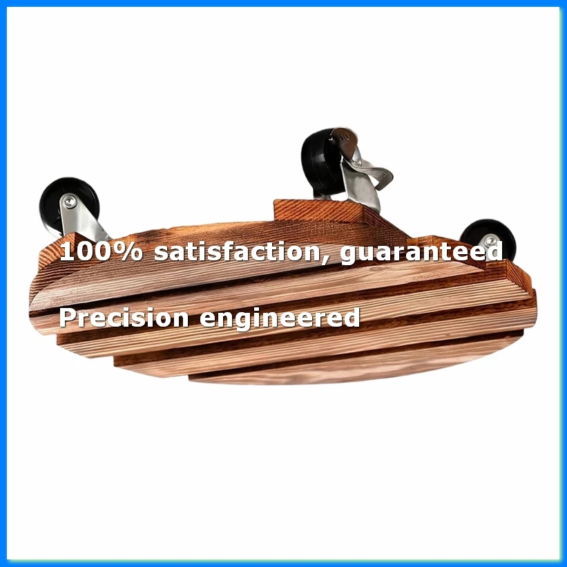 Plant Cart with Wheels, Heavy-Duty Plant Rack, Round with Metal Lockable Wheels, Suitable for Outdoor/Indoor Use-A57M