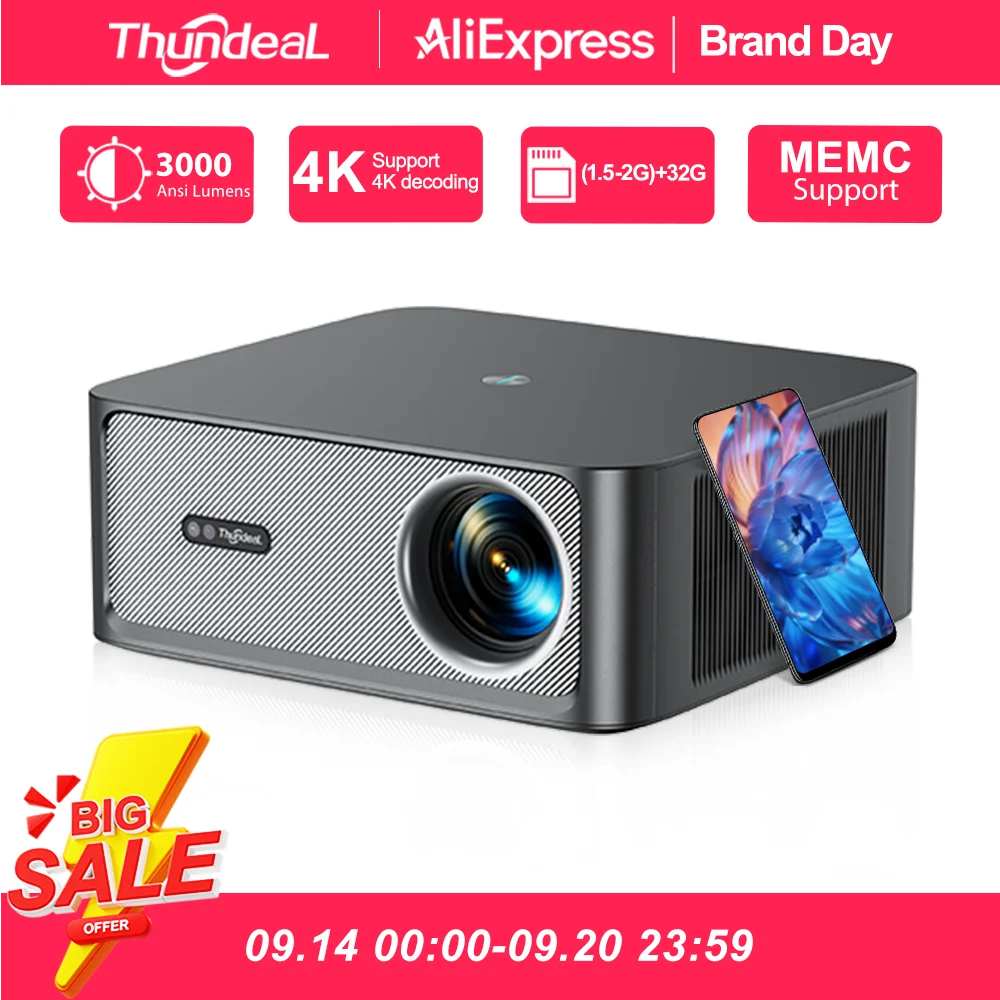 ThundeaL TD98Pro 2K 4K Full HD Portable Projector